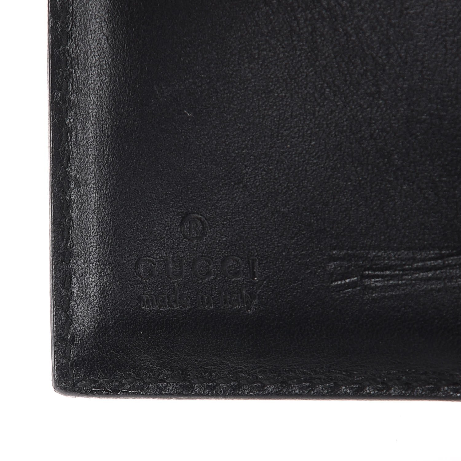 Gucci Patent G Compact Wallet White Black 6 of 11