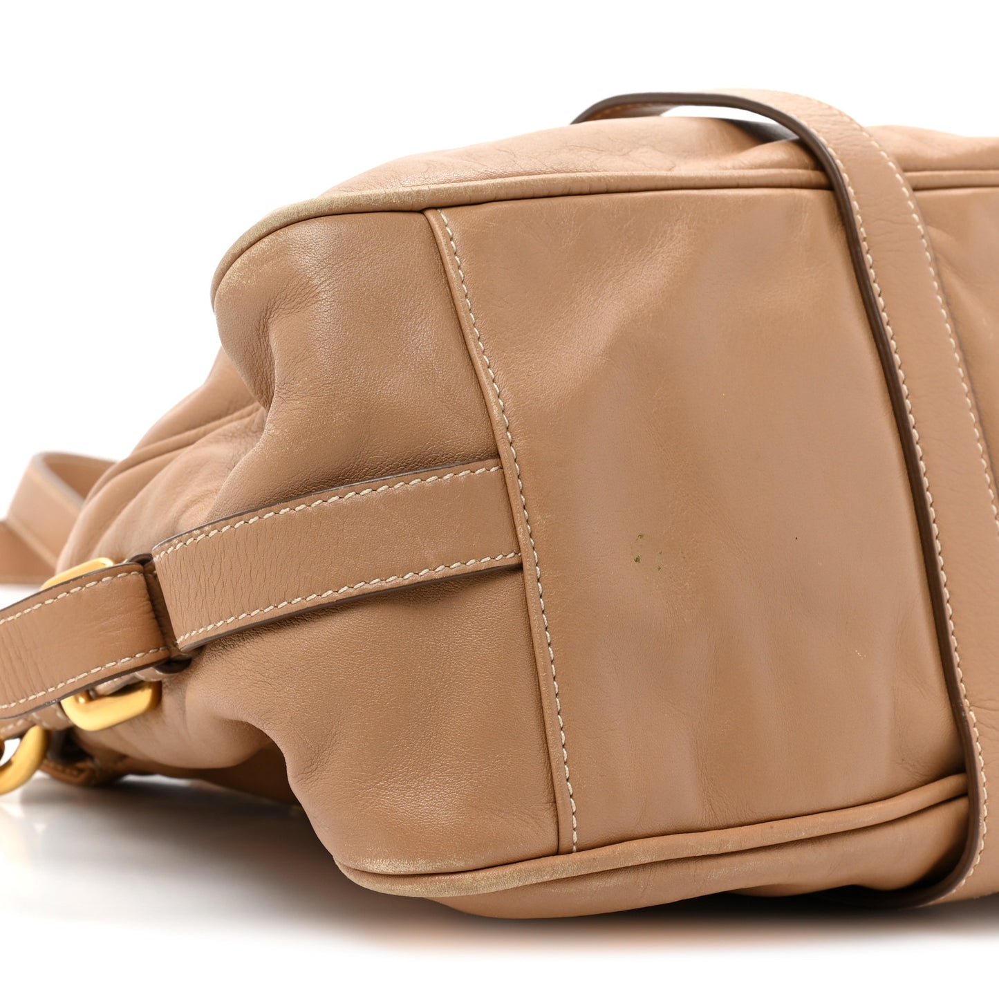 Soft Calfskin Shopping Satchel Sabbia