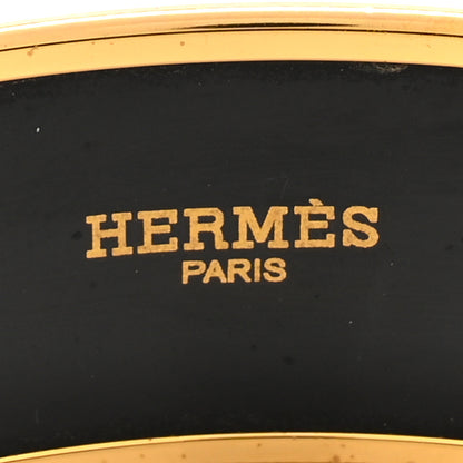 Hermes Enamel Printed Wide Grand Apparat Bracelet 70 Rouge 4 of 6