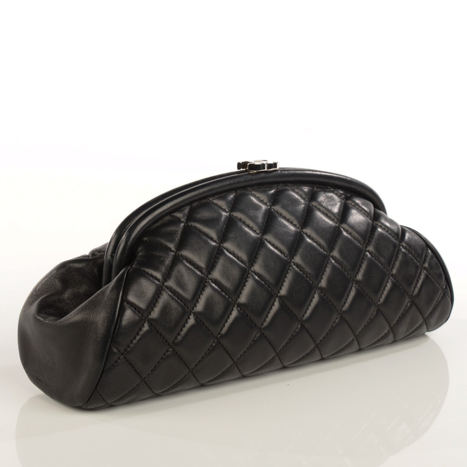 Chanel Lambskin Quilted Timeless Clutch Black 3 of 7