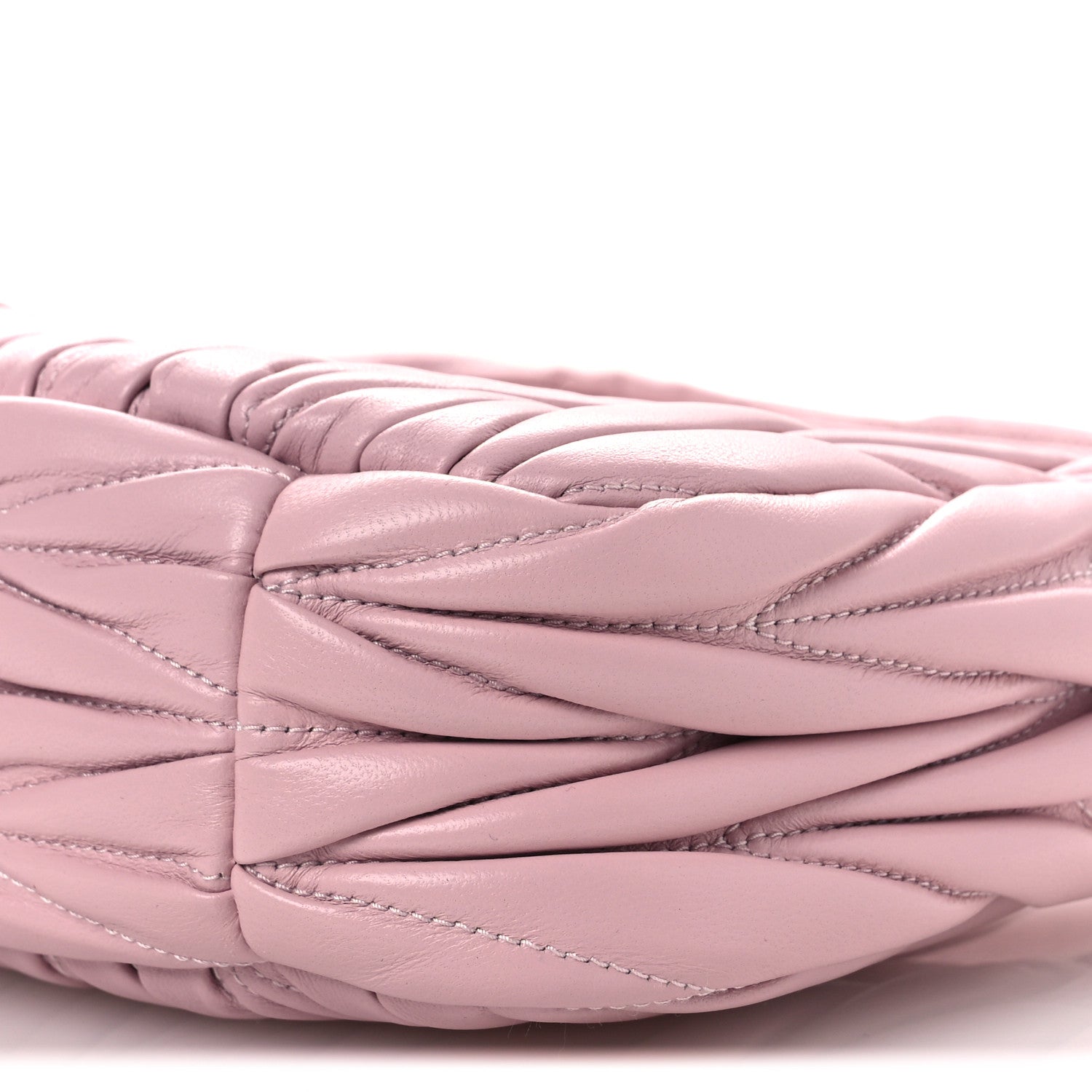 Miu Miu Nappa Matelasse Small Wander Hobo Alabaster Pink 10 of 10