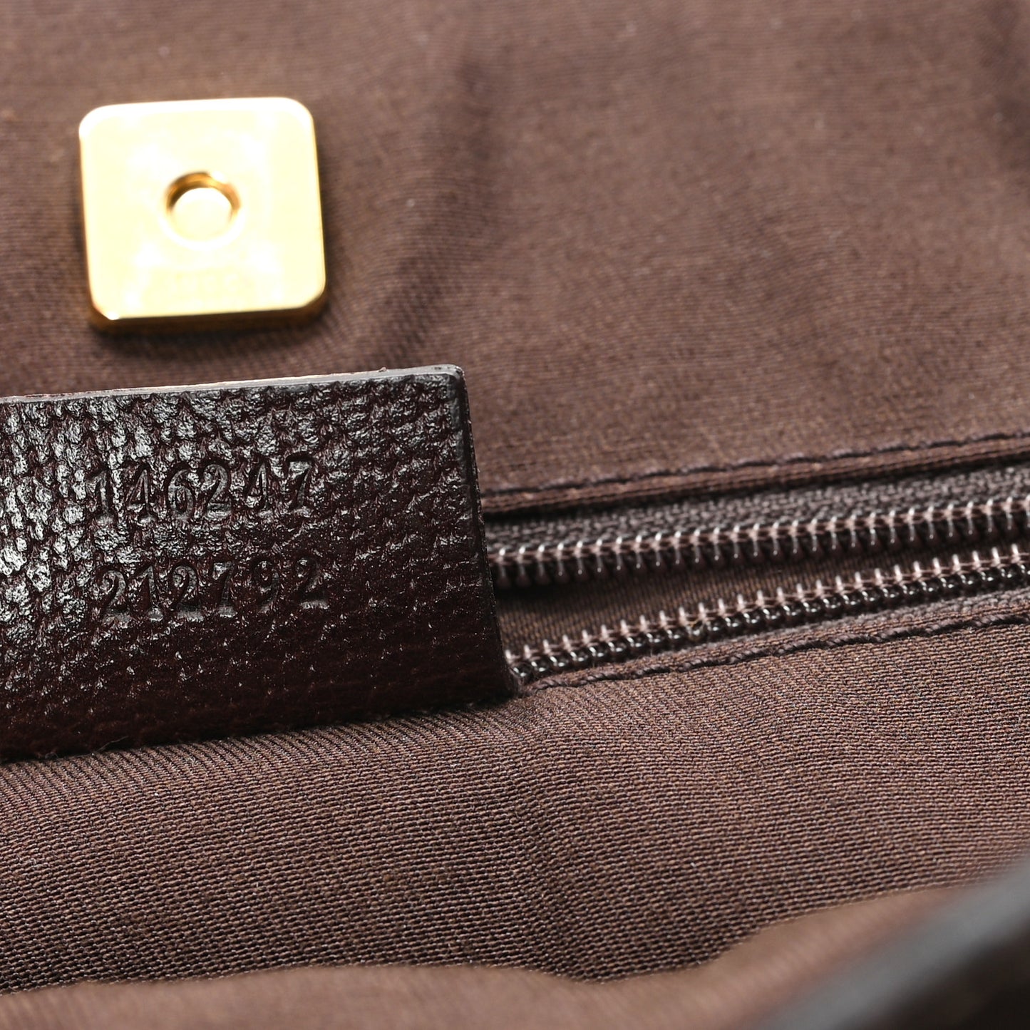 Monogram Abbey D Ring Tote Dark Brown