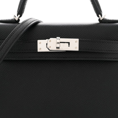 Hermes Epsom Mini Kelly Sellier 20 Black Black 8 of 11