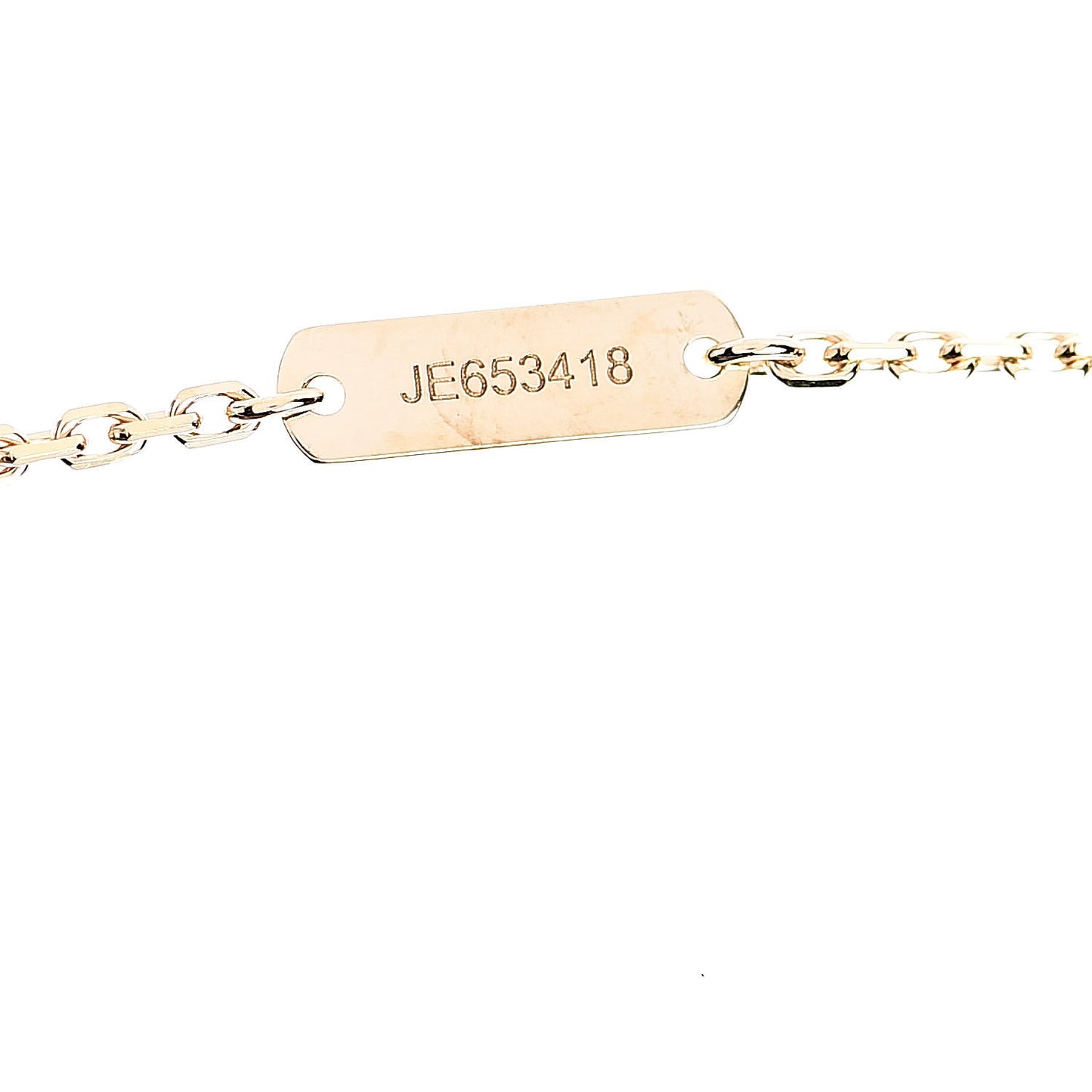 18K Yellow Gold Diamond Perlee Pendant Necklace