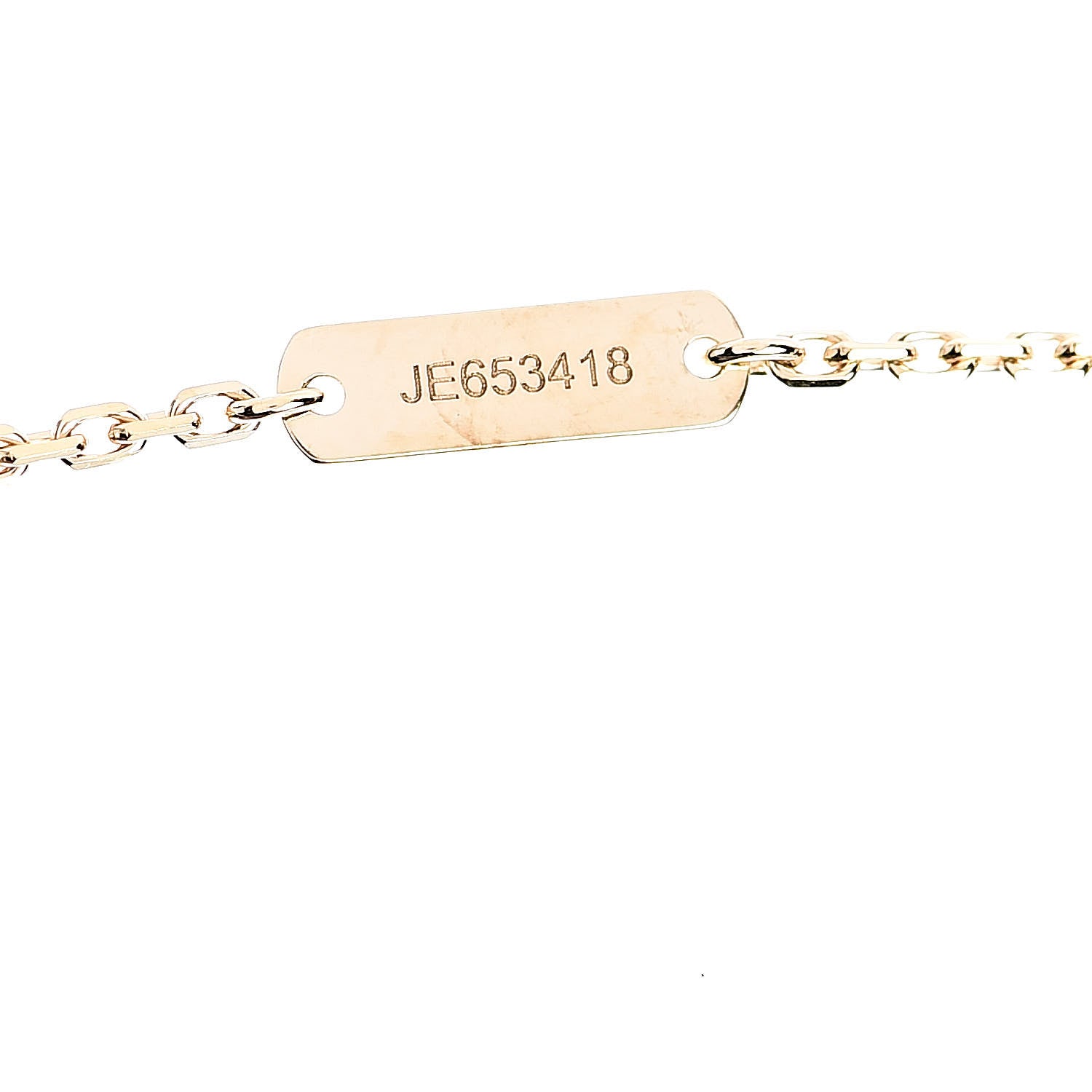 Van Cleef & Arpels 18K Yellow Gold Diamond Perlee Pendant Necklace 5 of 6