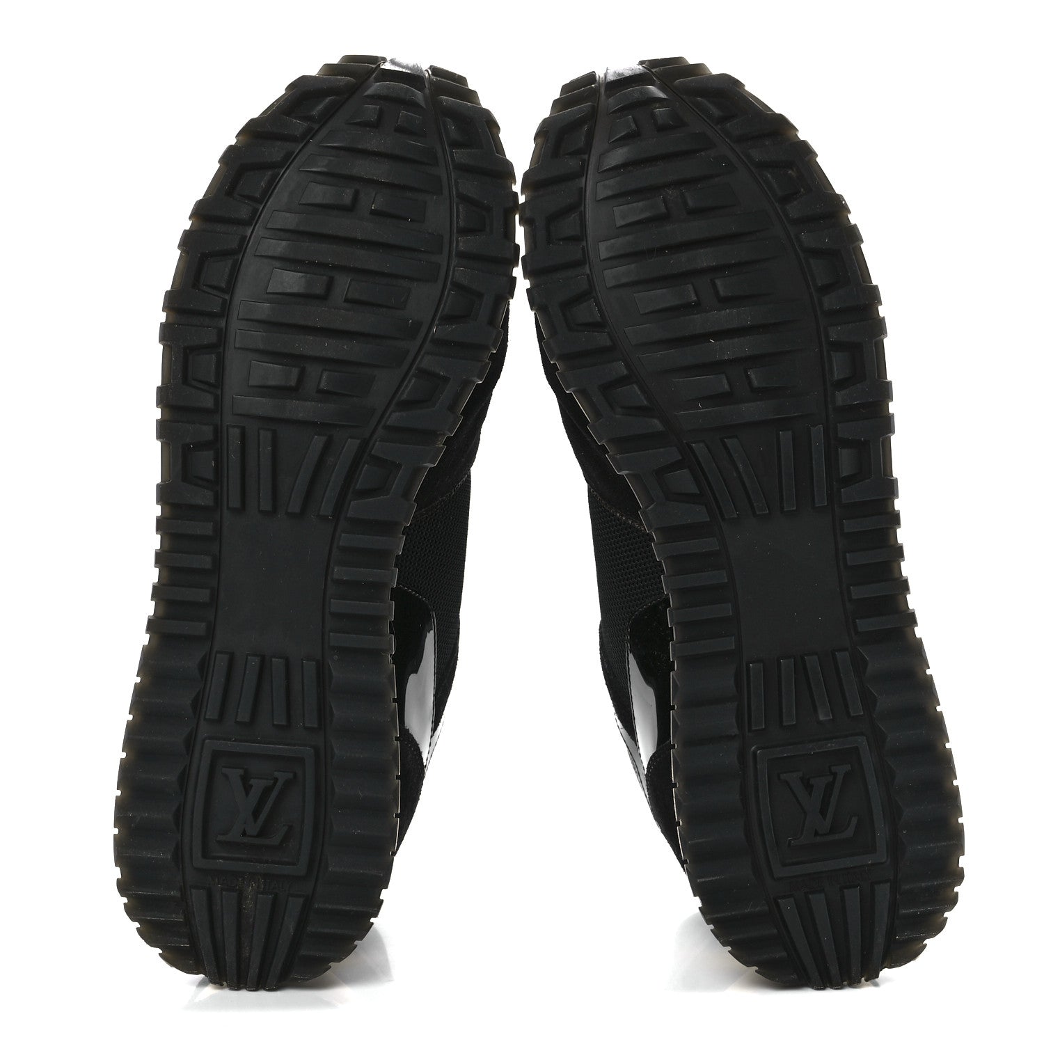 Louis Vuitton Suede Monogram Run Away Sneakers 40 Black 5 of 8