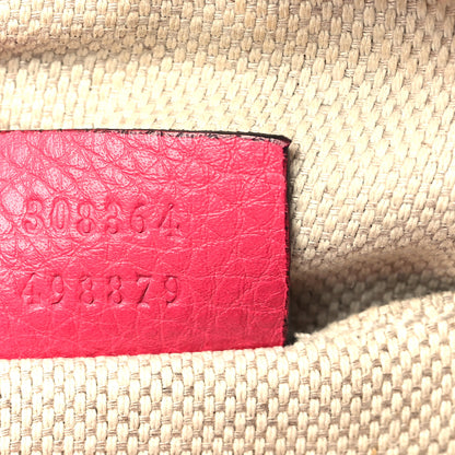 Gucci Pebbled Calfskin Small Soho Disco Bag Fuchsia 7 of 12