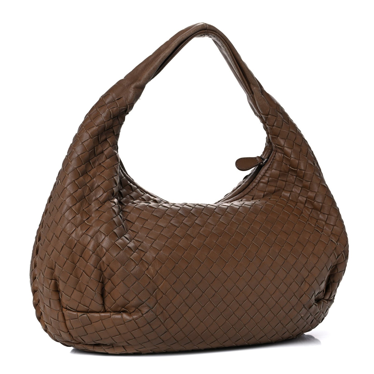 Nappa Intrecciato Small Belly Veneta Hobo Green