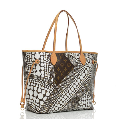 Louis Vuitton Monogram Kusama Waves Neverfull MM White 3 of 8
