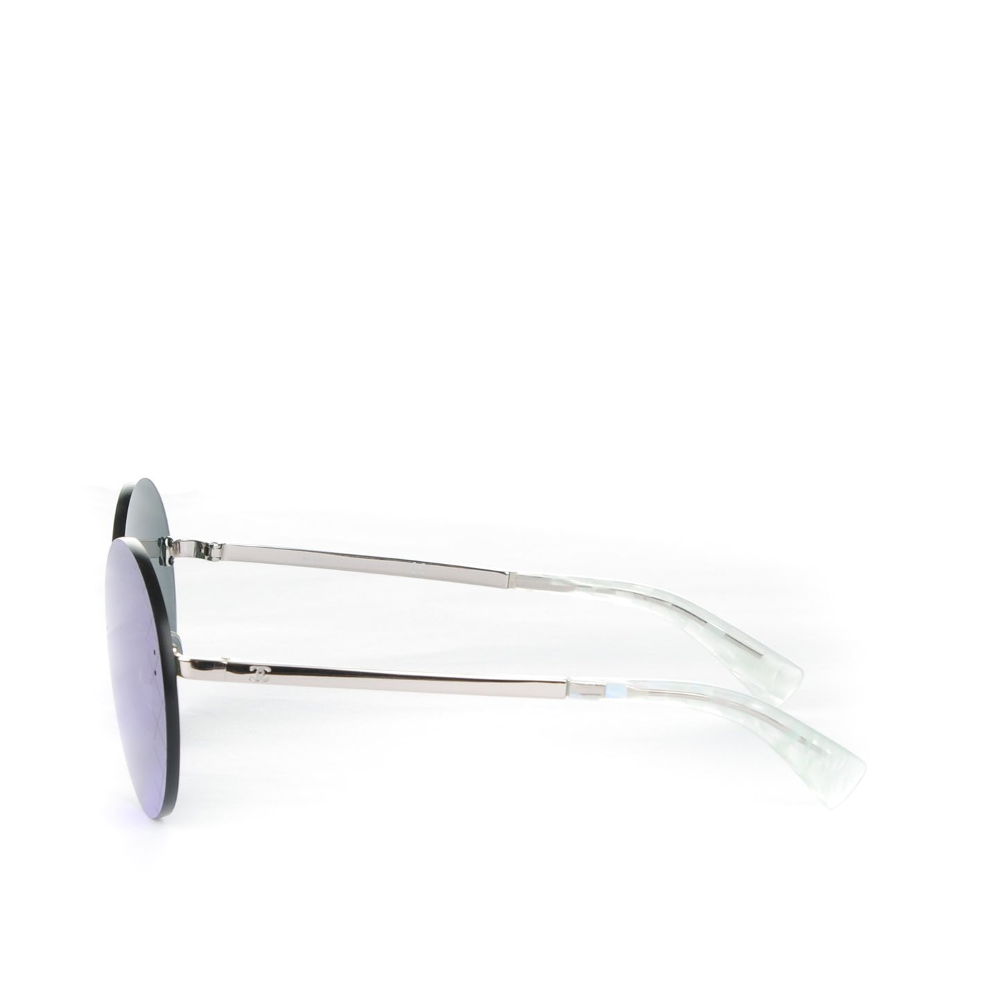 Mirrored Round Sunglasses 4216 Purple