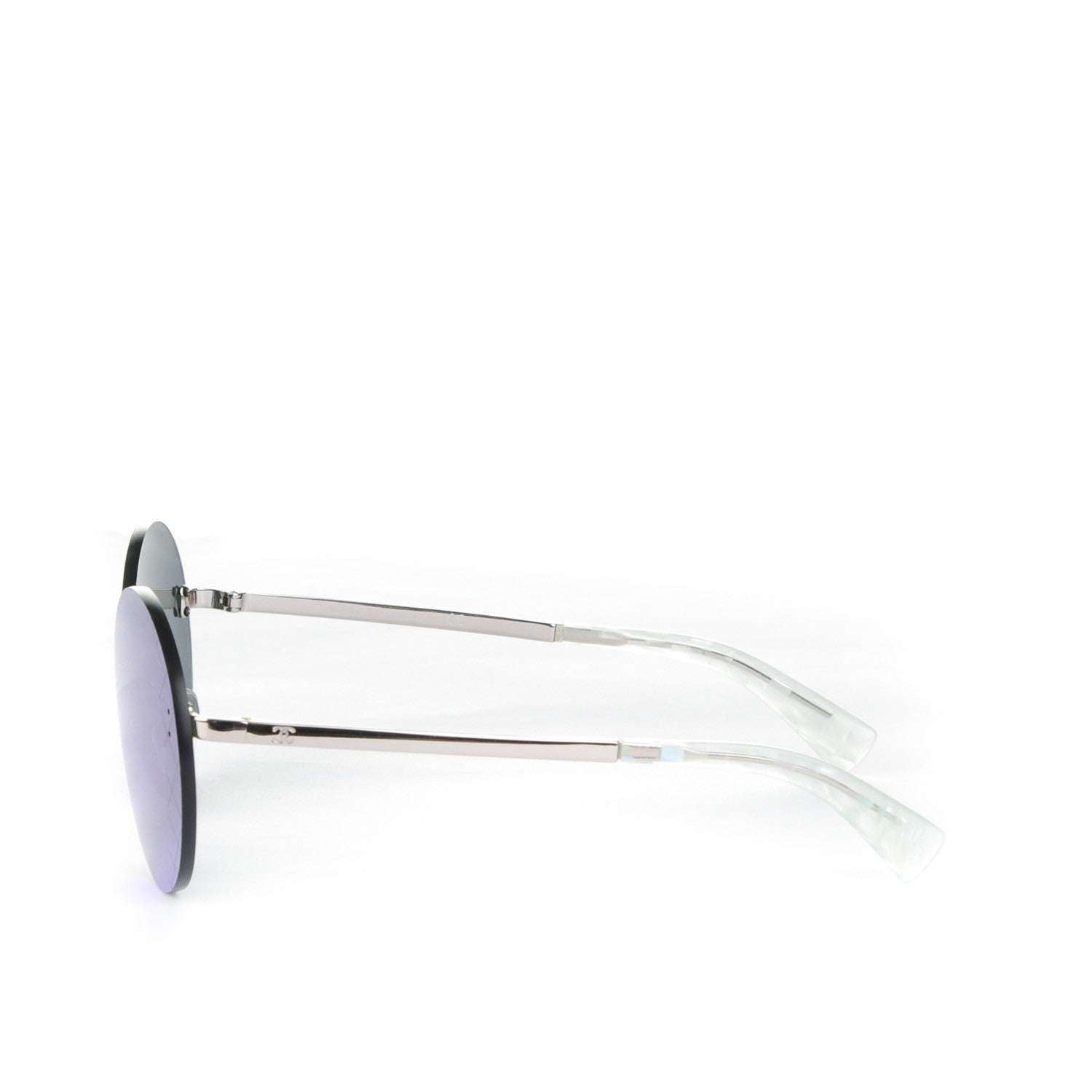 Chanel Mirrored Round Sunglasses 4216 Purple 2 of 6