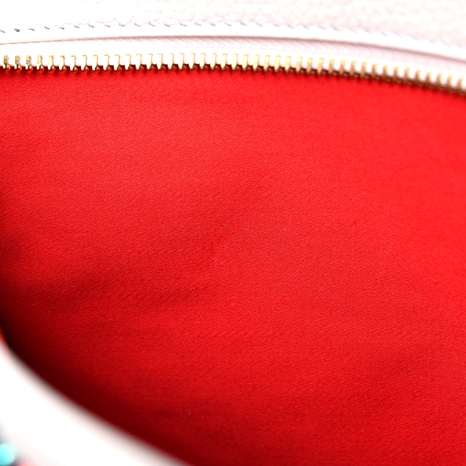 Christian Louboutin Calfskin Empire Spikes Loubiposh Clutch White Multi 7 of 14