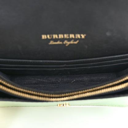 Burberry Calfskin Watersnake Print Ruffle Small Buckle Shoulder Bag Multicolor 5 of 10