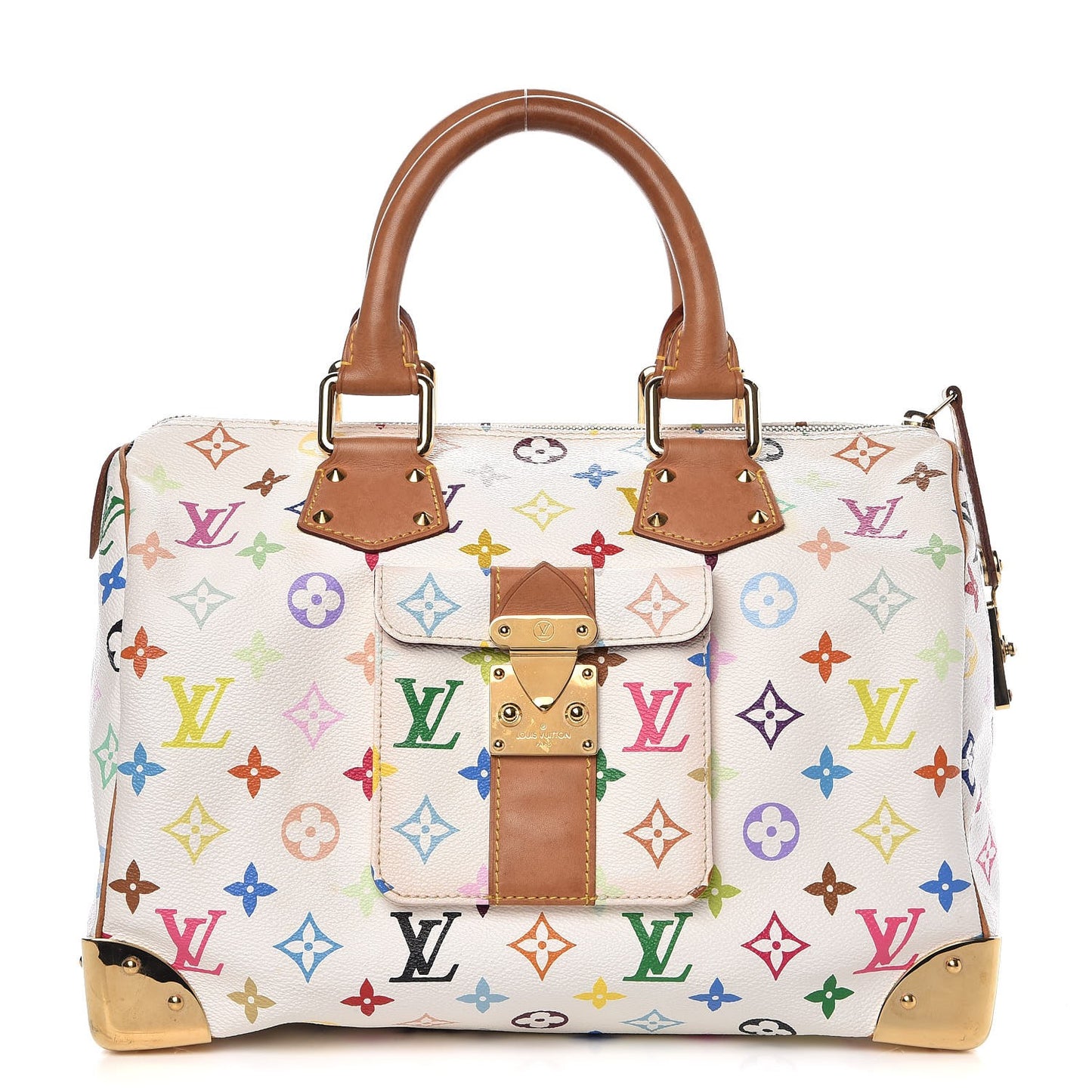 Monogram Multicolor Speedy 30 White