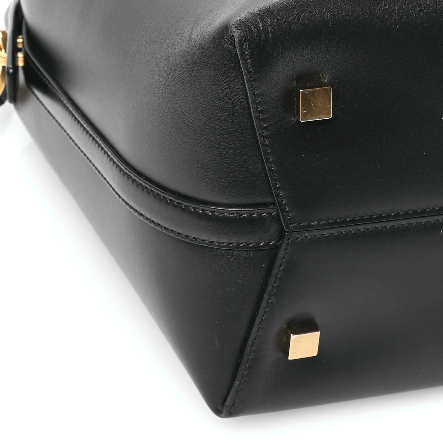 Shiny Calfskin Le 37 Mini Bucket Bag Black