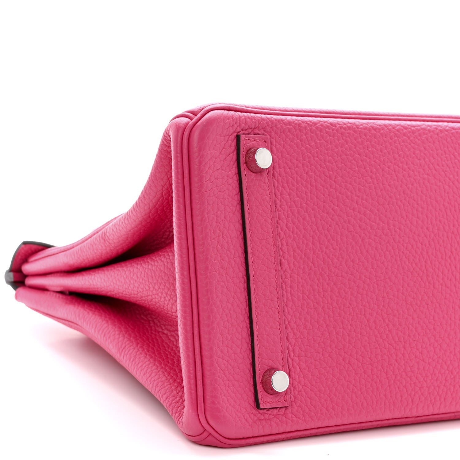 Hermes Taurillon Clemence Birkin 30 Rose Shocking 9 of 11