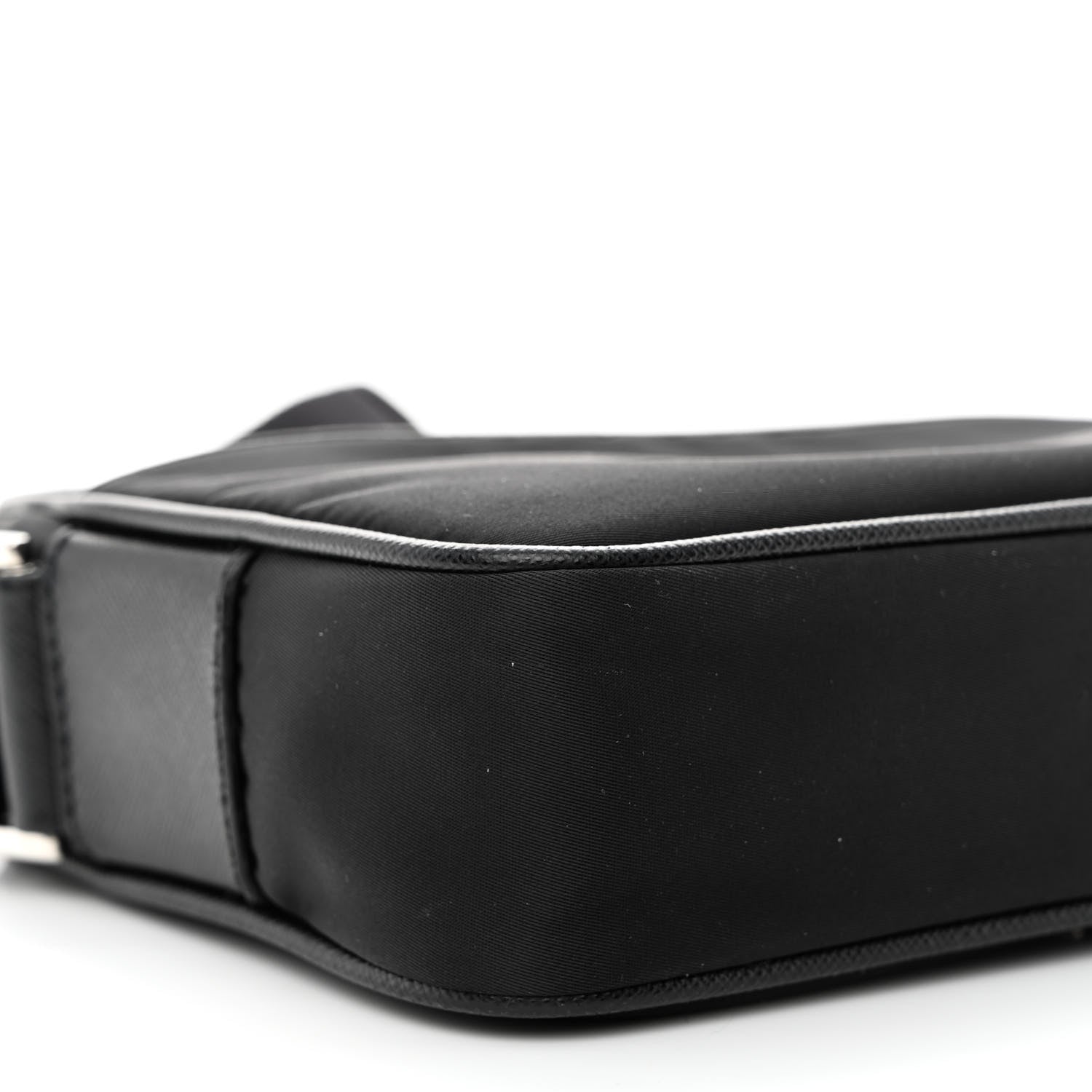Prada Tessuto Nylon Saffiano Logo Camera Bag Black 10 of 11