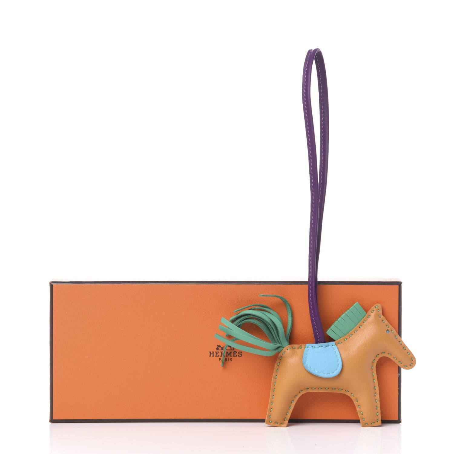 Hermes Milo Lambskin Grigri Rodeo Bag Charm PM Multicolor 4 of 4