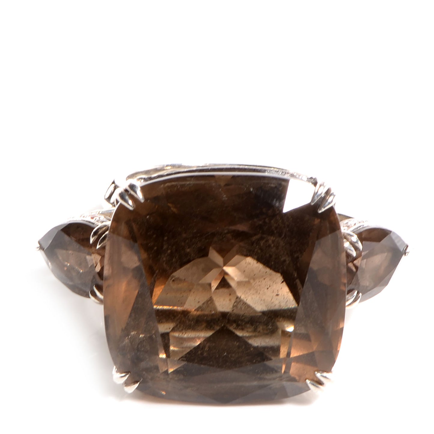 Sterling Silver Kaya Smoky Quartz 22m Ring 7