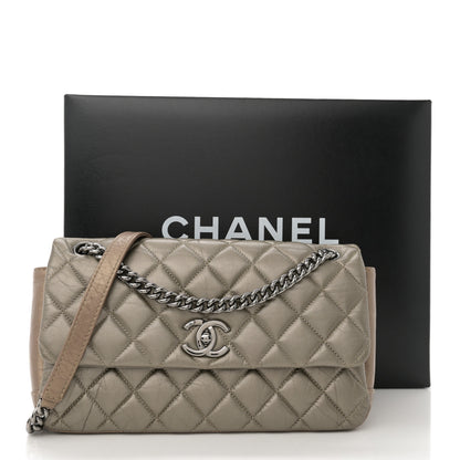 Chanel Aged Calfskin Quilted Small Lady Pearly Flap Silver Gold 11 of 11