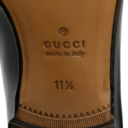 Gucci Calfskin Mens Interlocking GG Loafers 11.5 Black 6 of 9