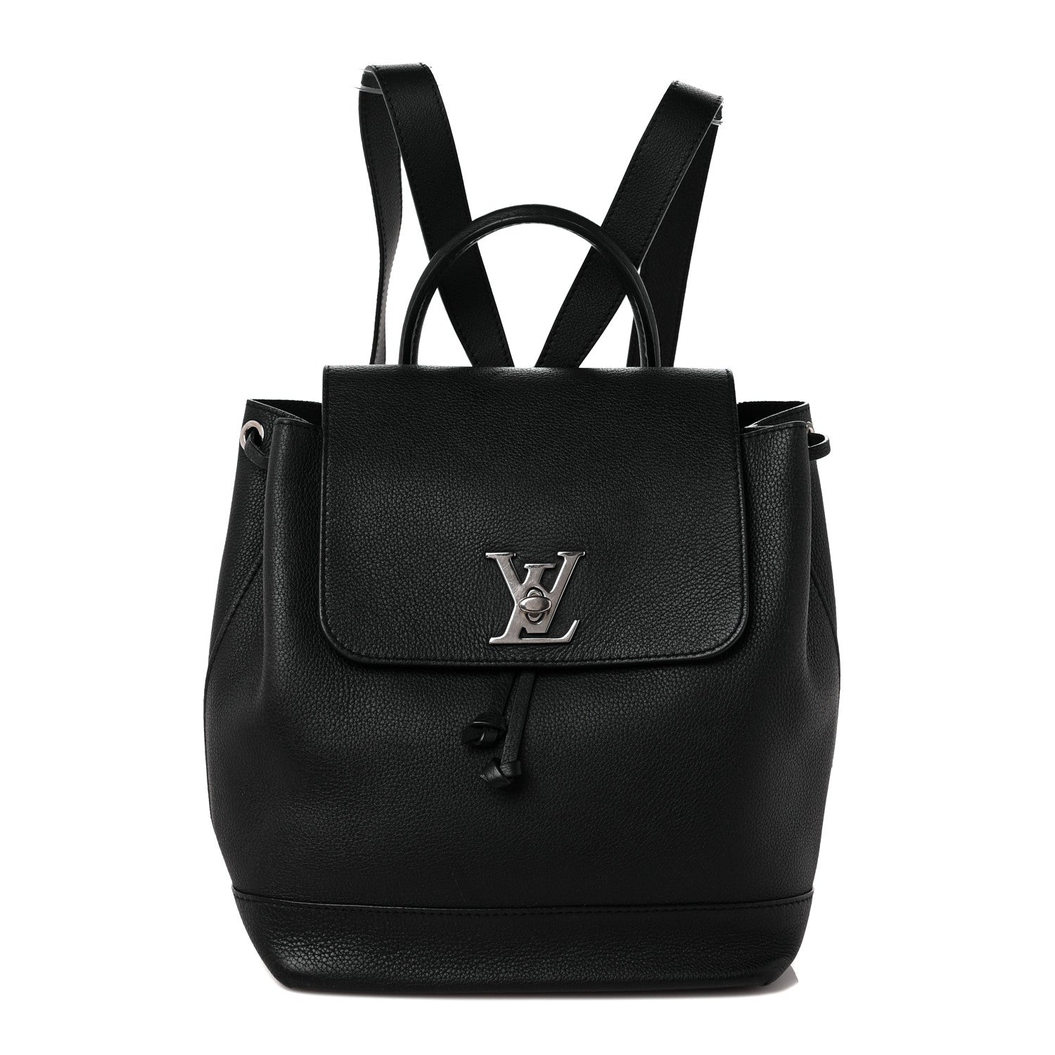 Louis Vuitton Calfskin Lockme Backpack Black 1 of 9