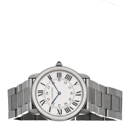 Cartier Stainless Steel 36mm Ronde Solo Quartz Watch 2 of 4