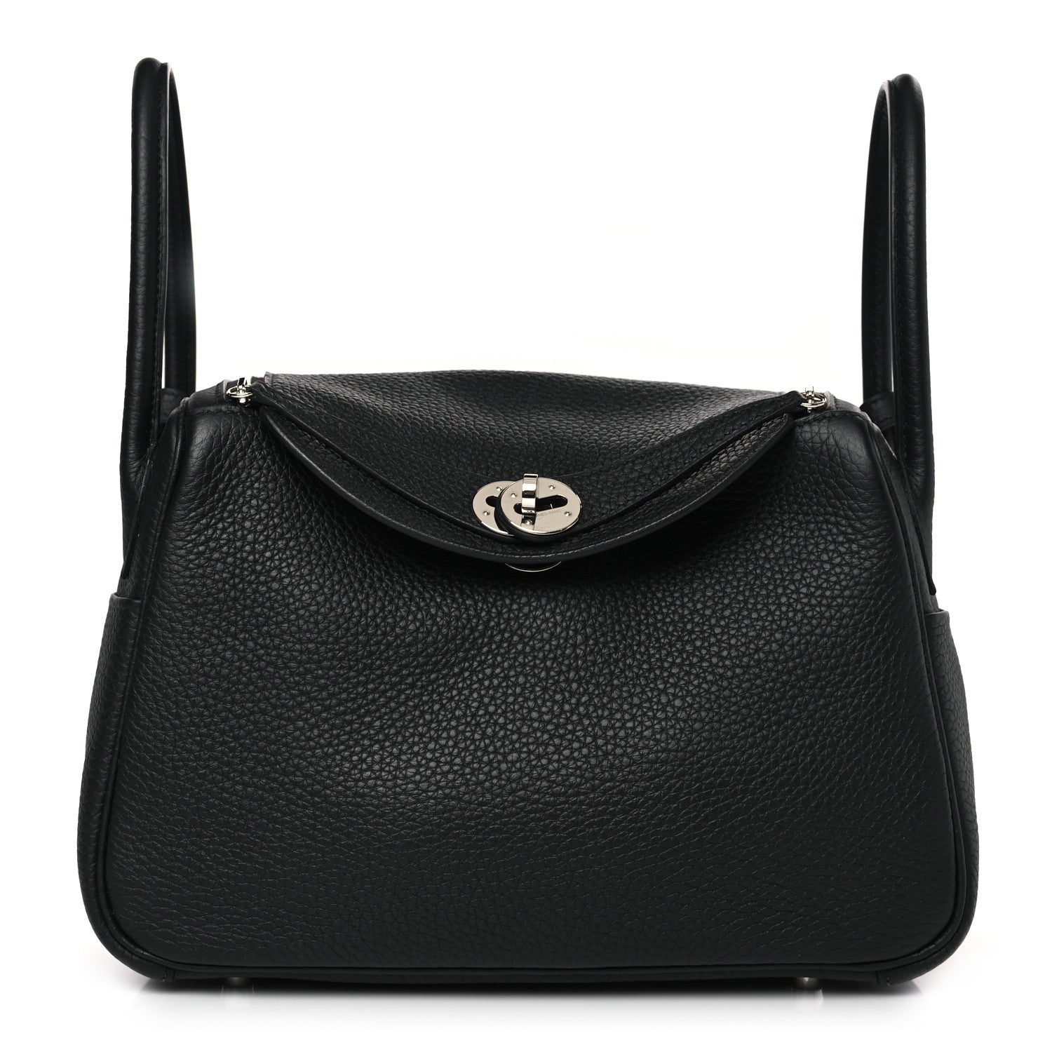 Hermes Taurillon Clemence Lindy 30 Black 1 of 10