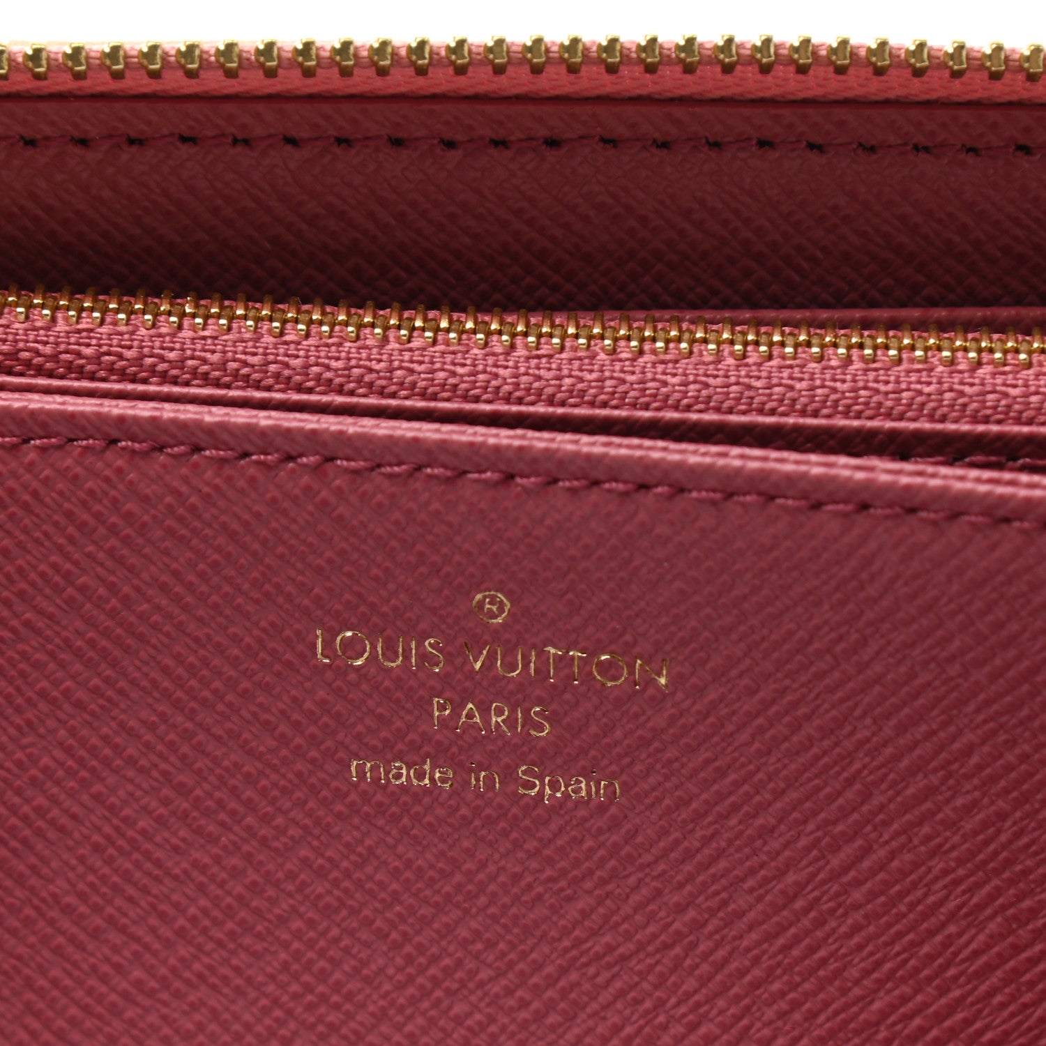 Louis Vuitton Denim Monogram Jacquard Zippy Wallet Pink 6 of 7