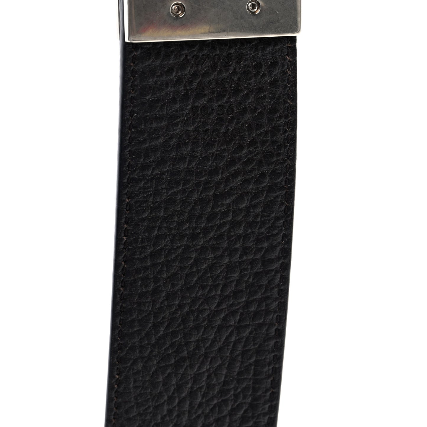 Dollar Calfskin Double G Reversible 37mm Belt  90 36 Black New Acero