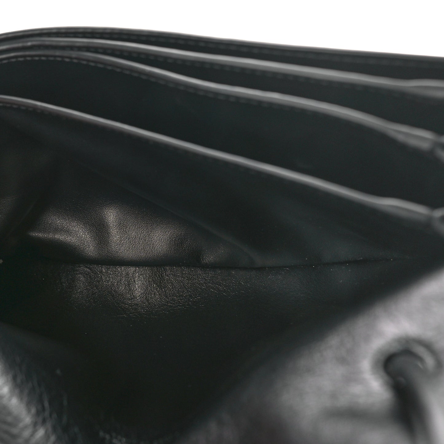 Nappa Intrecciato Trio Pouch On Strap Black