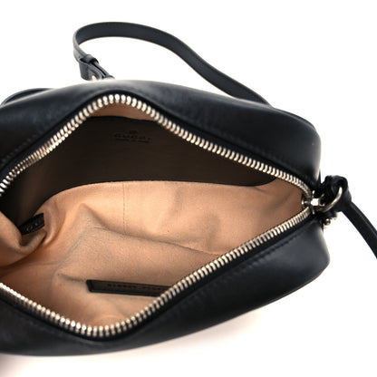 Gucci Calfskin Matelasse Aria Mini GG Marmont Chain Shoulder Bag Black 5 of 10