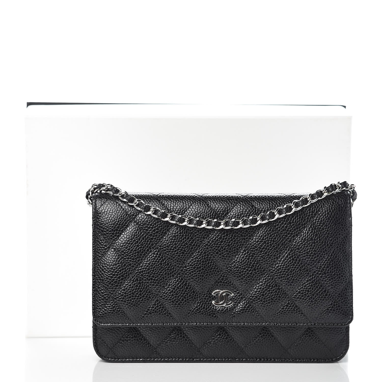 Chanel Caviar Quilted Wallet On Chain WOC Black 11 of 11