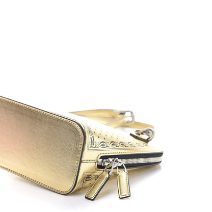 Gucci X SEGA Calfskin GUCCY Stars Mini Dome Shoulder Bag Gold 8 of 13