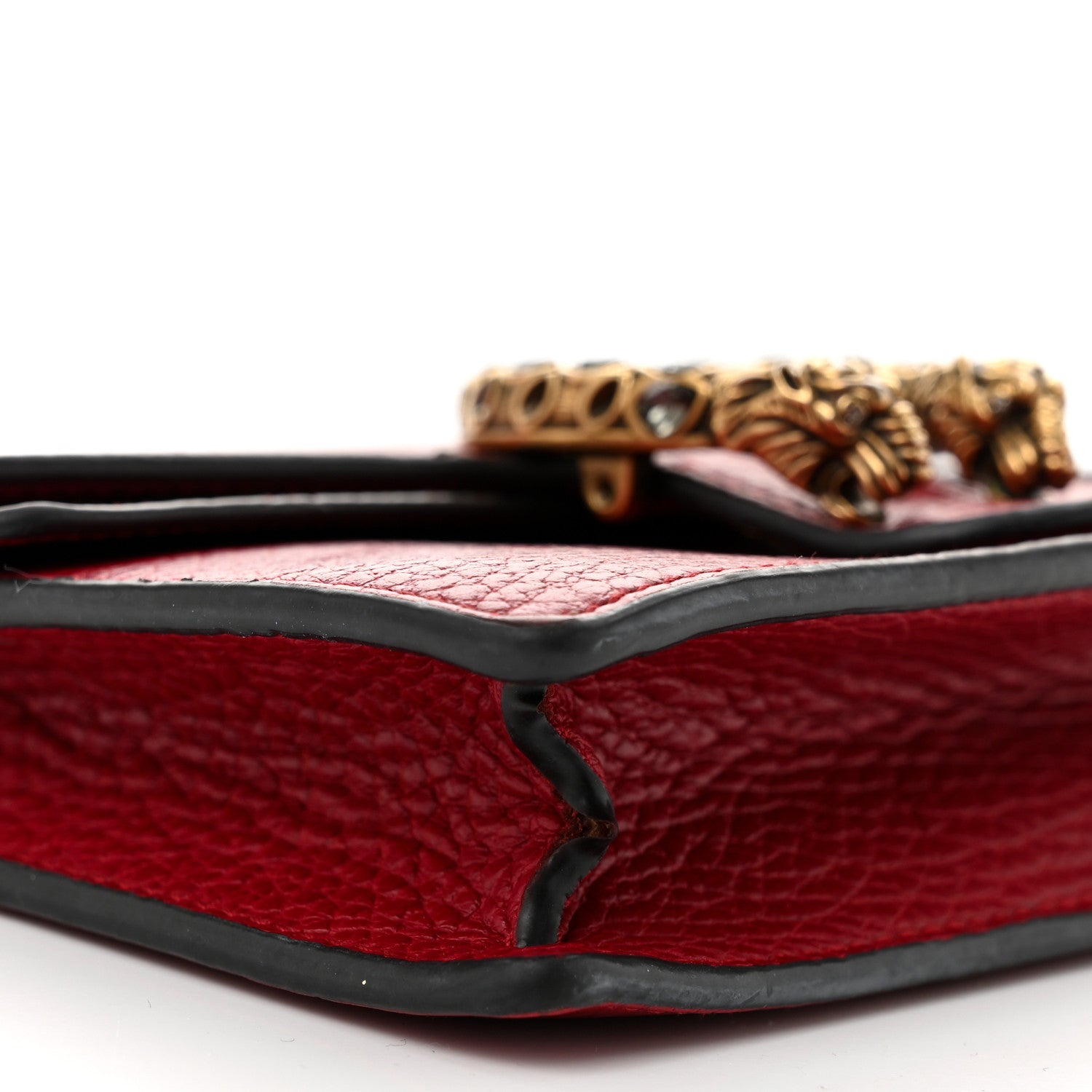 Gucci Calfskin Super Mini Dionysus Shoulder Bag Hibiscus Red 8 of 11