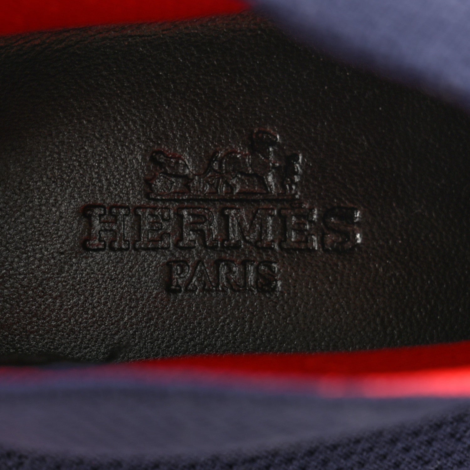 Hermes Knit Calfskin Velvet Womens Volo Sneakers 37.5 Bleu Diplomatique 6 of 8