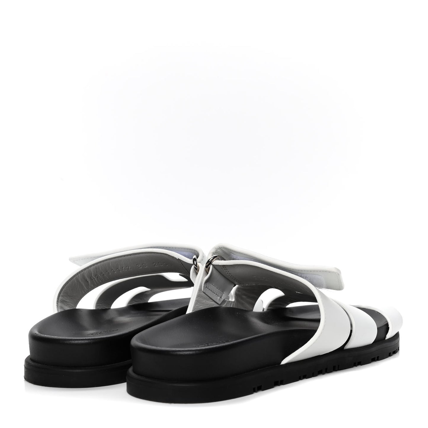 Calfskin Womens Chypre Sandals 38 White