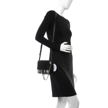 Chloe Suede Calfskin Small Faye Shoulder Bag Black 2 of 9