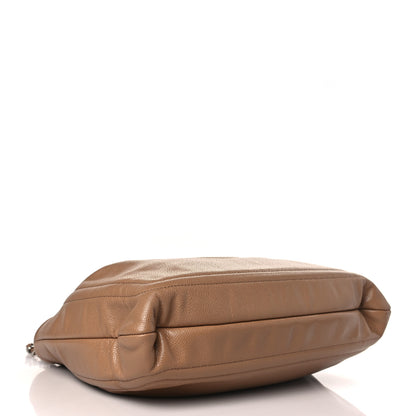 Chanel Caviar CC Timeless Shoulder Bag Dark Beige 4 of 10