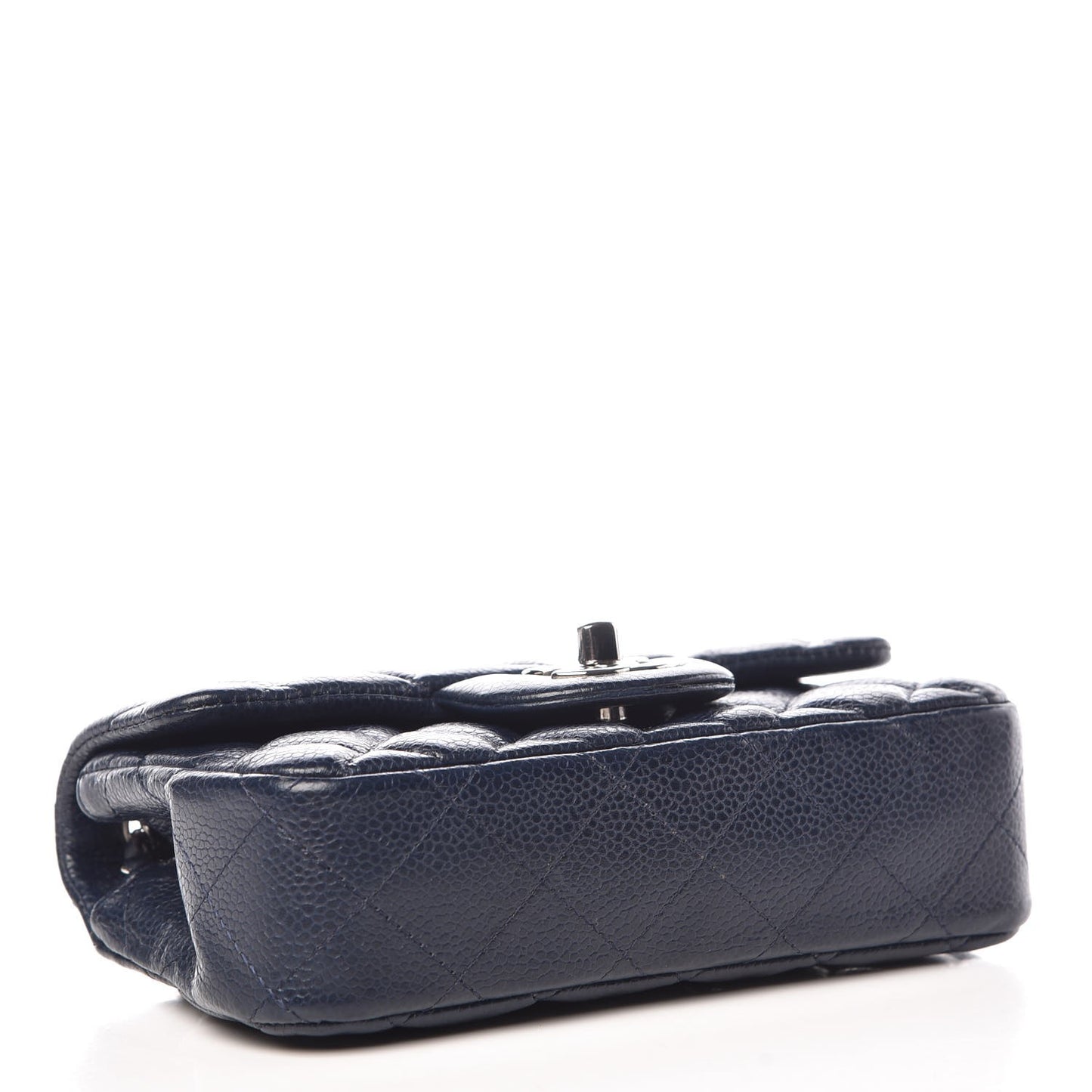 Caviar Quilted Extra Mini Flap Navy