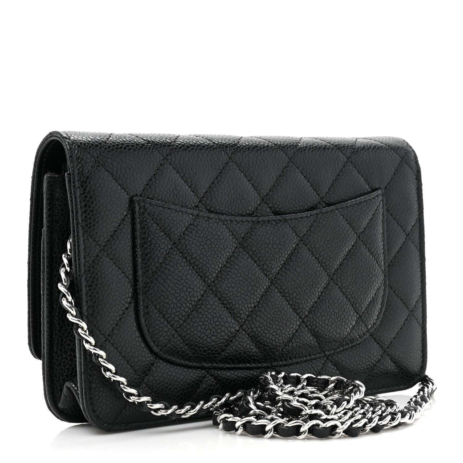 Chanel Caviar Quilted Wallet on Chain WOC Black 3 of 12