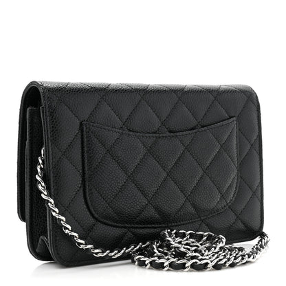 Chanel Caviar Quilted Wallet on Chain WOC Black 3 of 12