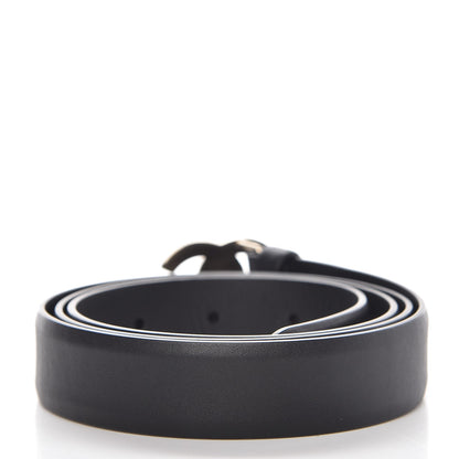 Chanel Calfskin CC Turn Lock Belt 95 38 Black 3 of 8
