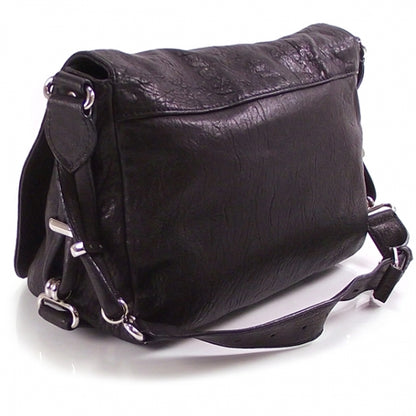 Balenciaga Lambskin Flap Bag Black 3 of 9