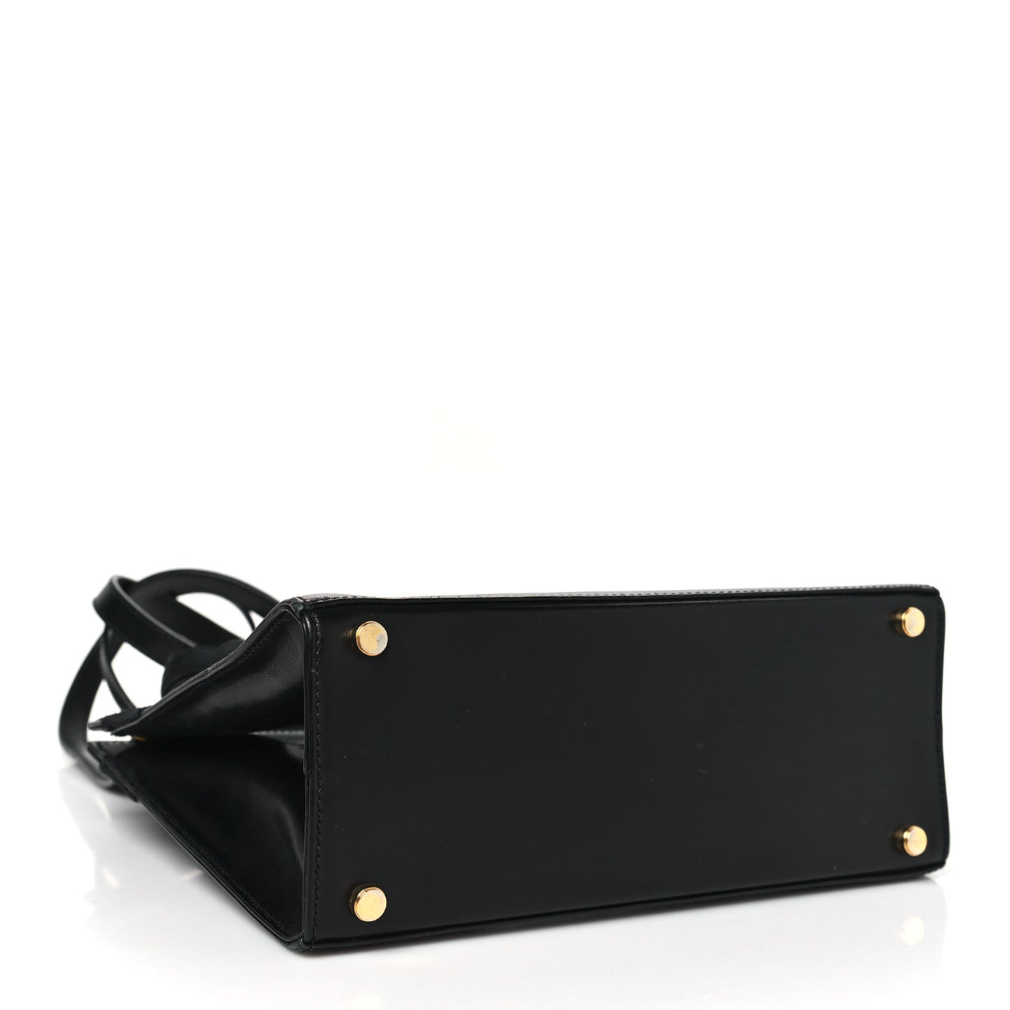 Calfskin Medium Vara Bow Top Handle Tote Black