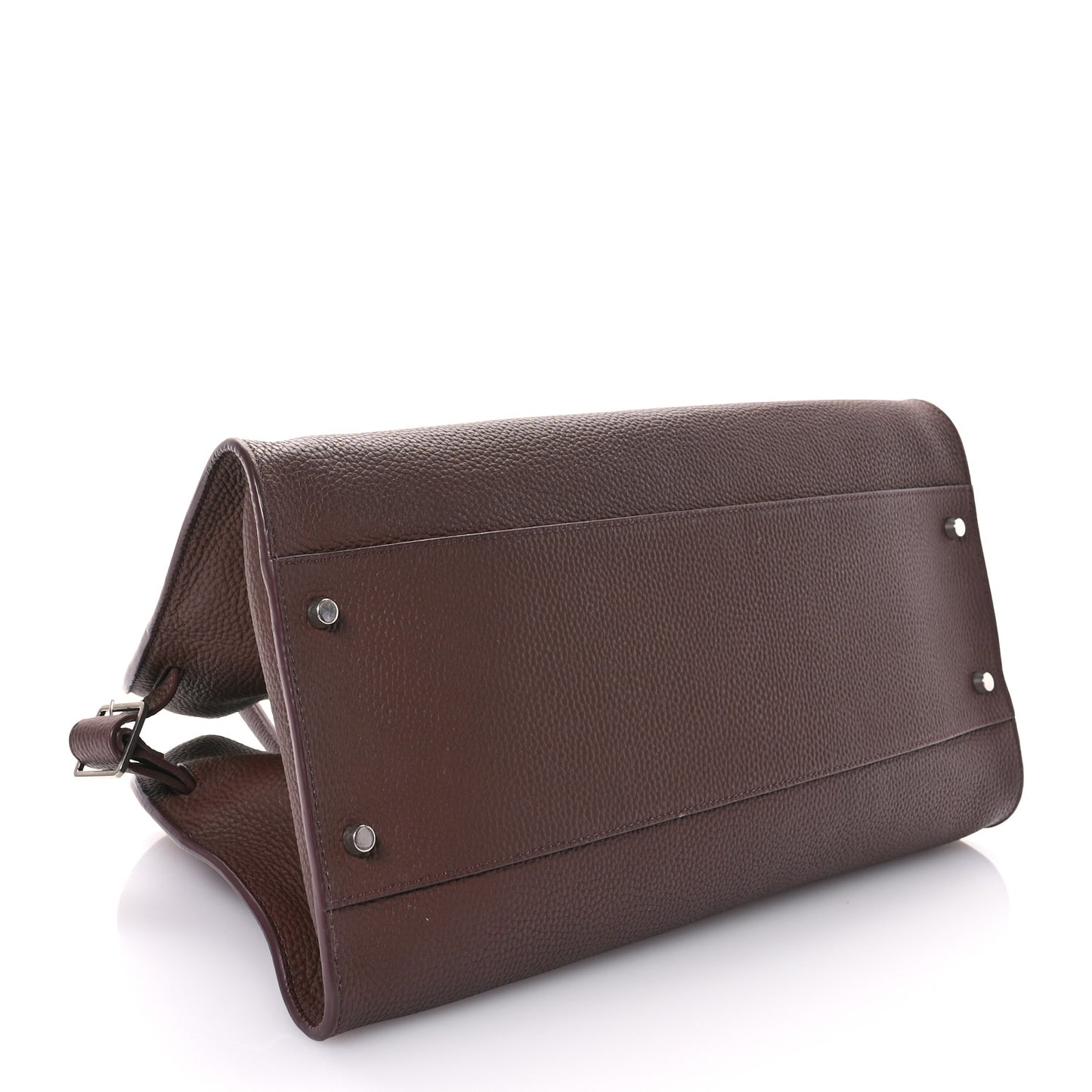 Matte Grained Calfskin EW Margaux Dark Mocha
