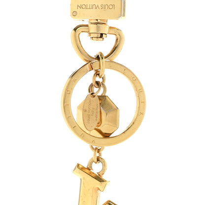 Louis Vuitton LV Facettes Bag Charm Key Holder Gold 3 of 3