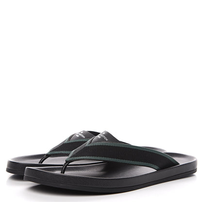 Louis Vuitton Taiga Mens Thong Sandals 10.5 Navy 3 of 8