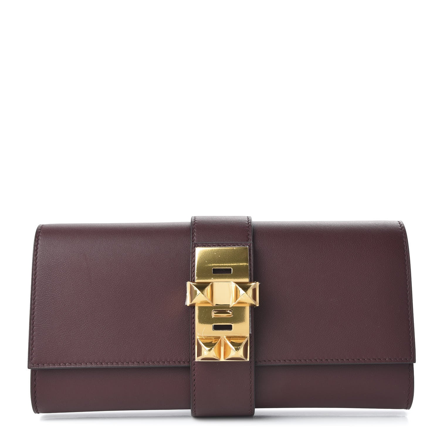 Hermes Swift Medor 23 Clutch Bordeaux 1 of 11