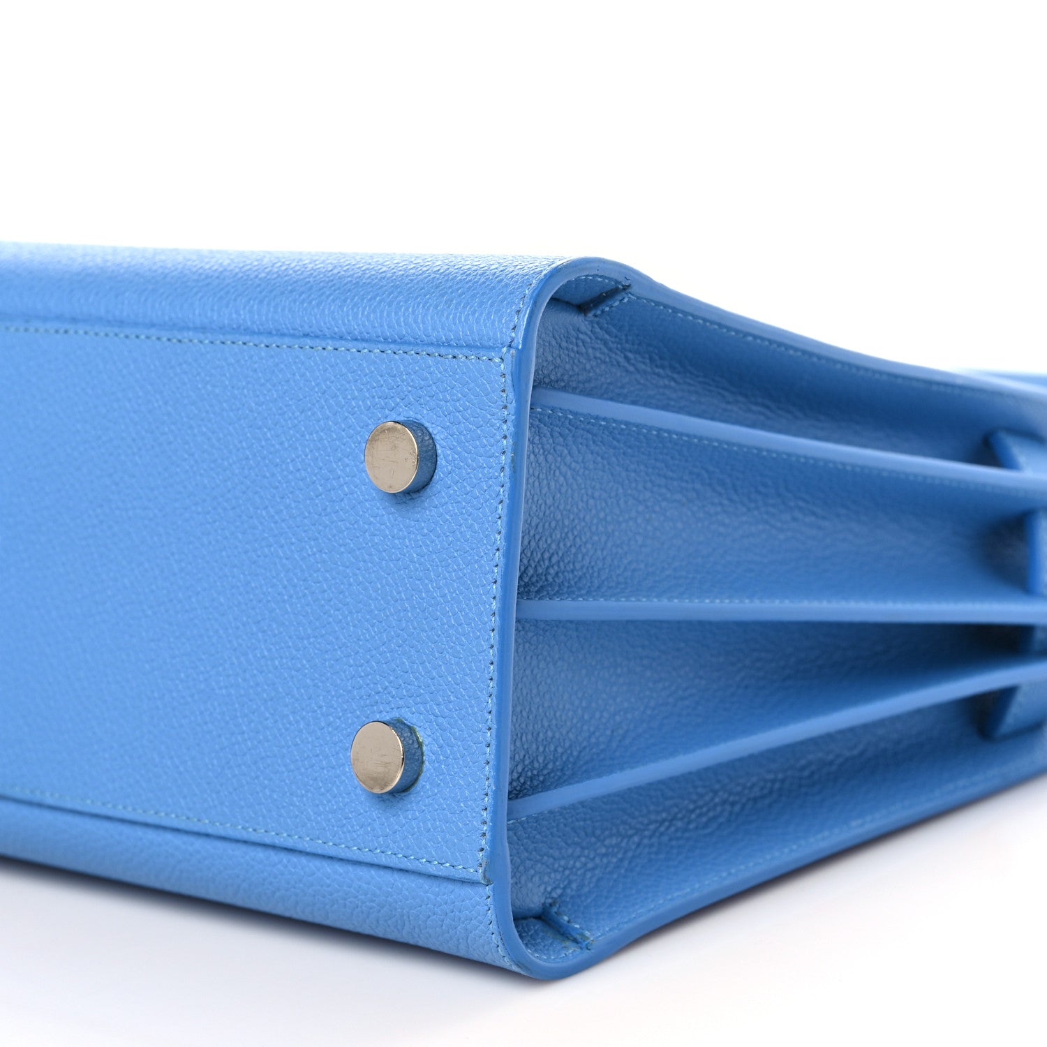 Saint Laurent Grained Calfskin Baby Sac De Jour Blue Clair 9 of 9